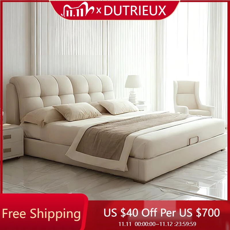 

Princess Frame Bed Nordic European French Cheap Aesthetics Fashionable Bed Comfortable Design Wood Cama Casal Home Furniture