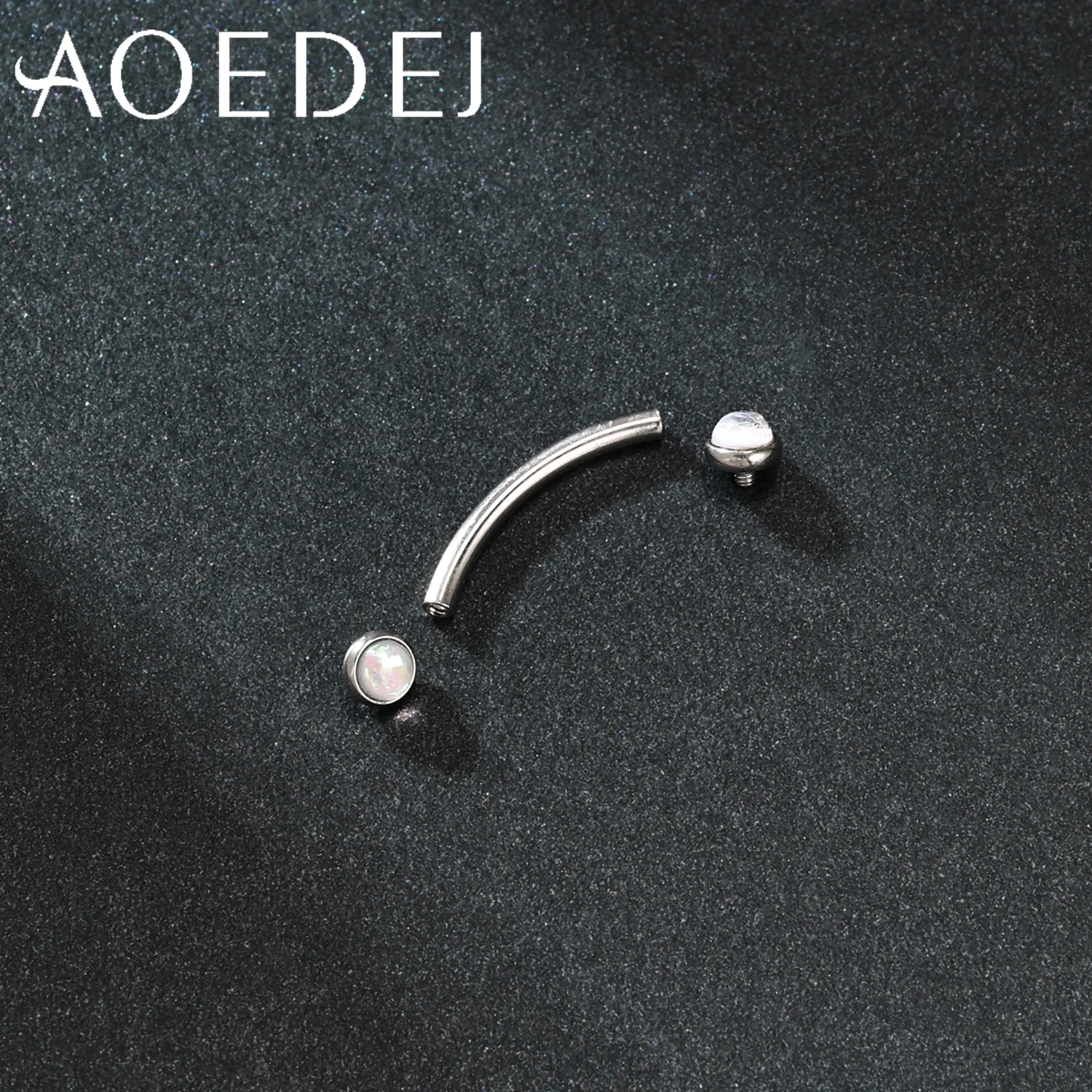 AOEDEJ 1 PC Internal Thread 14/16/18G Stainless Steel Belly Button Ring CZ Crystal Navel Rings Helix Cartilage Eyebrow Piercing