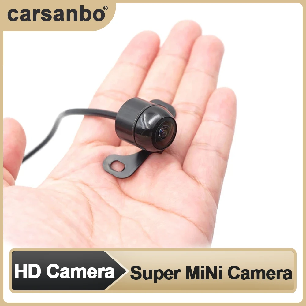 Carsanbo Car Super Mini Front/rear Camera Switch Suspension Type HD Night Vision Camera IP68 Waterproof Backup Reversing Camera