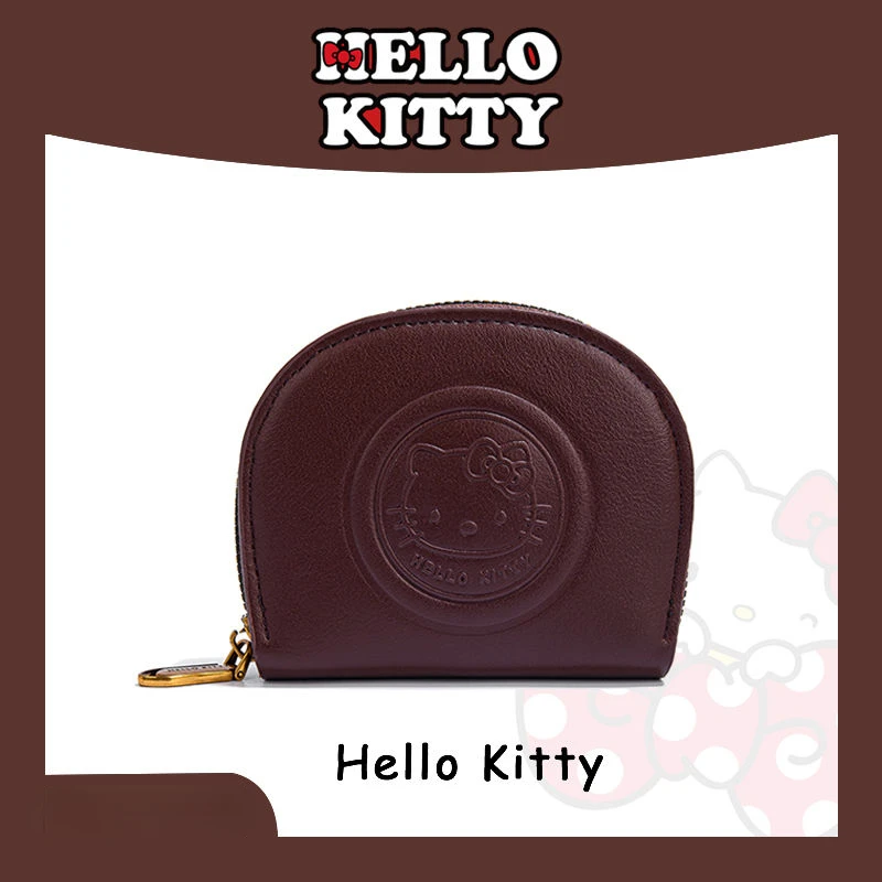 

Кошелек Hello Kitty из искусственной кожи на молнии, портативный милый бумажник с рисунком из мультфильма, милая сумка для наушников, аксессуары для аниме, подарок