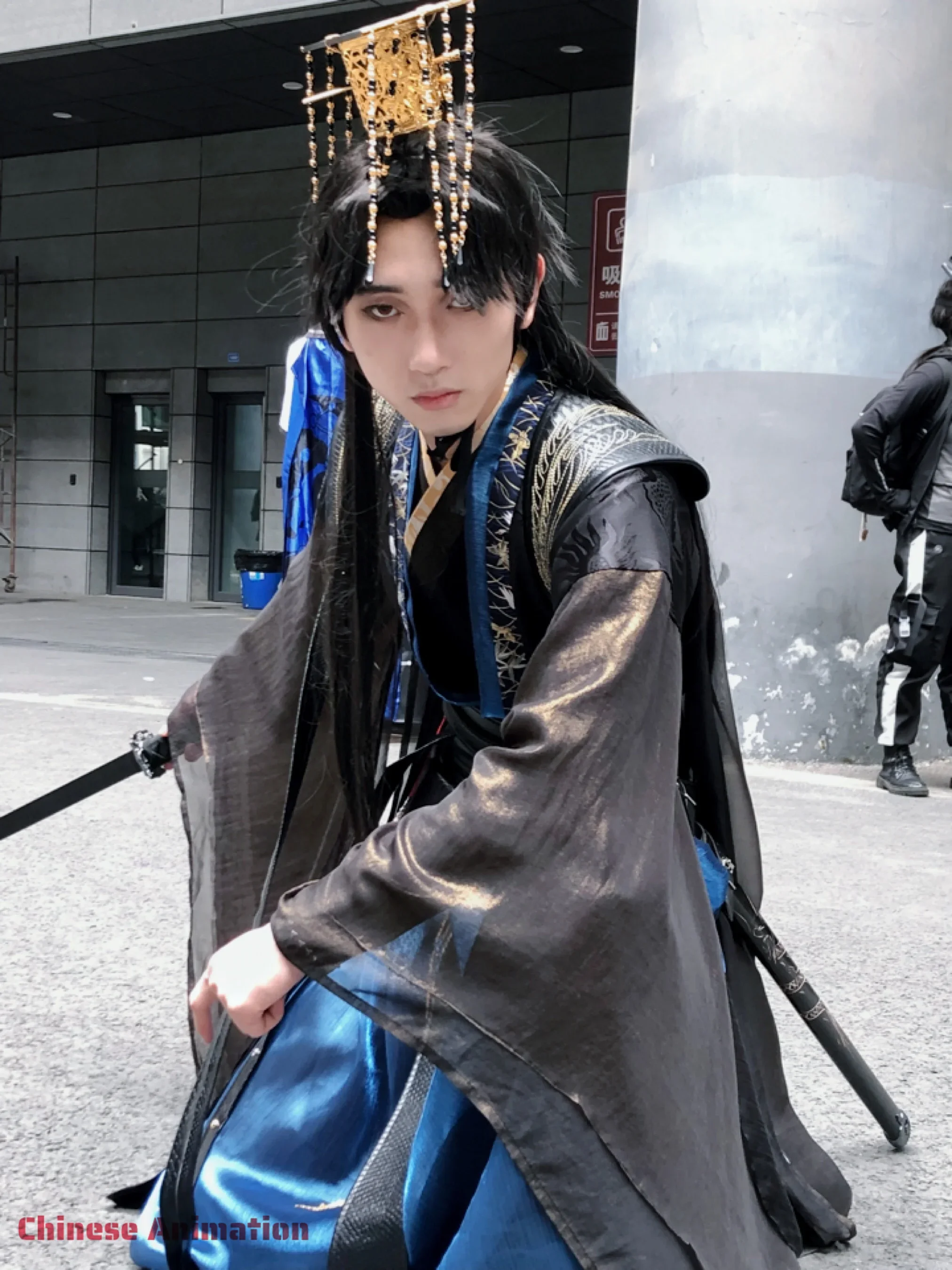 He Xuan Chinese TV Antiquities Series Chang Geng 2Ha Immortality Mo Ran Cosplay Er Ha Costume Unisex MoRan Prop Birthday Gifts