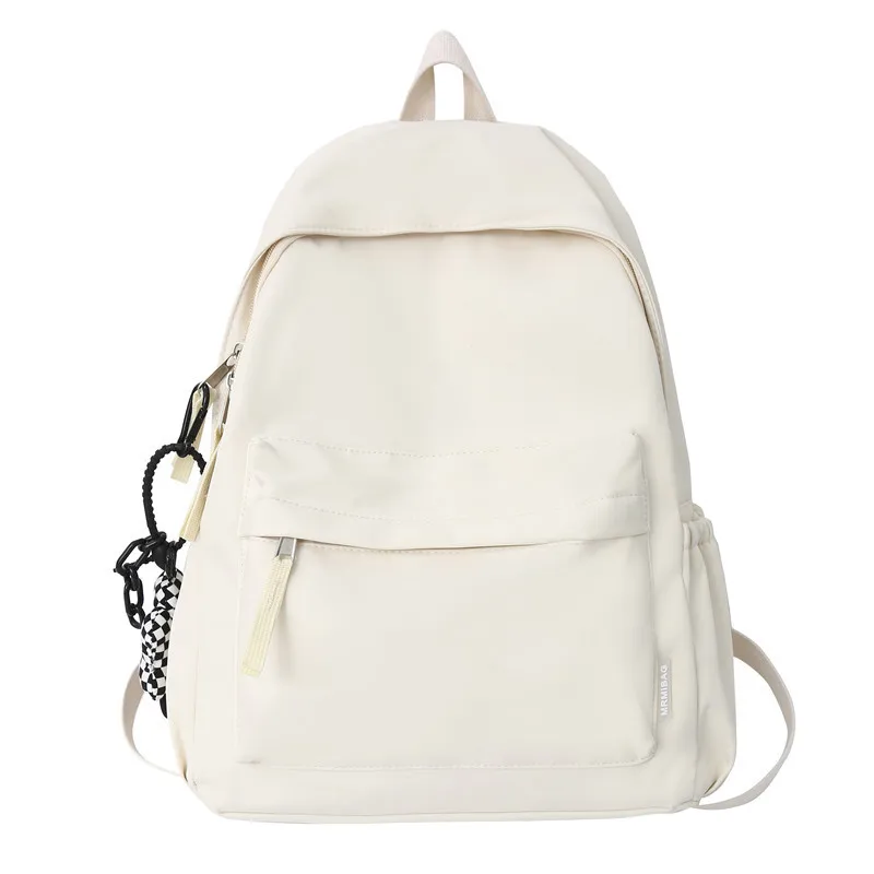 Fashion Casual Backpack Simple Solid Color Backpack Japanese Schoolbags College Students Junior High School Students Backpack