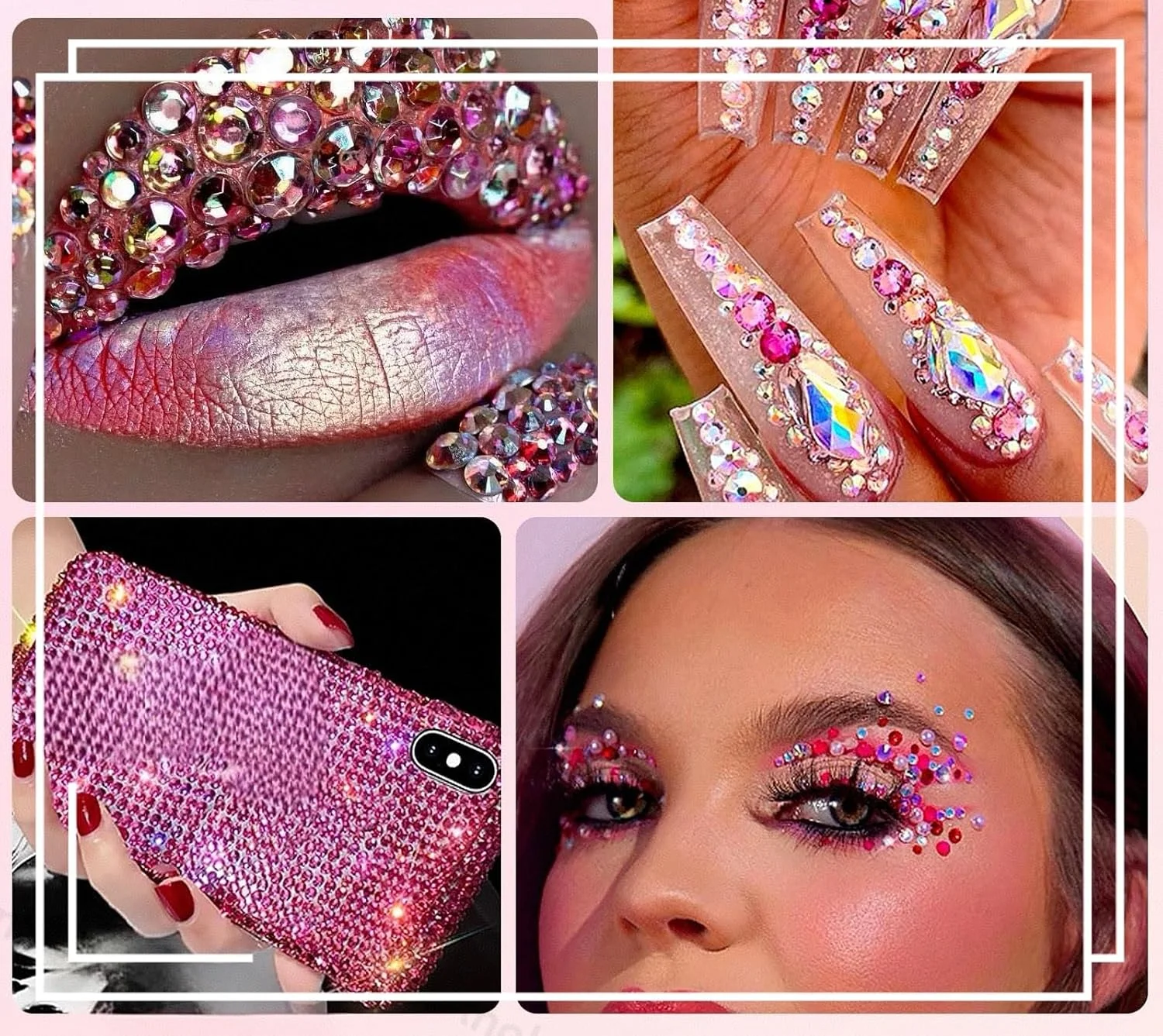 4500 Stück Diamanten für Bastelarbeiten, 3mm Kristalle Strass, Flache Glitzer-Edelsteine Nagel-Diamanten Strass für Kleidung Accessoires DIY – Detail 5