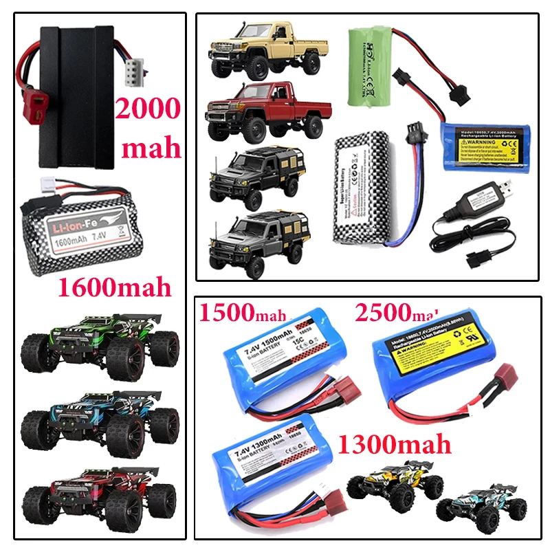 SCY Batteries: 1500-1300-2500mah / MN Batteries: 500-1300-3000mah / 9522pro Batteries: 1600-2000mah