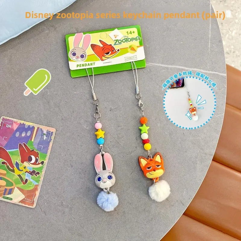 

Товары Disney Zootopia, милый плюшевый брелок с героями мультфильмов, креативная пара, соответствующий подарок для мобильного телефона, оптовая продажа
