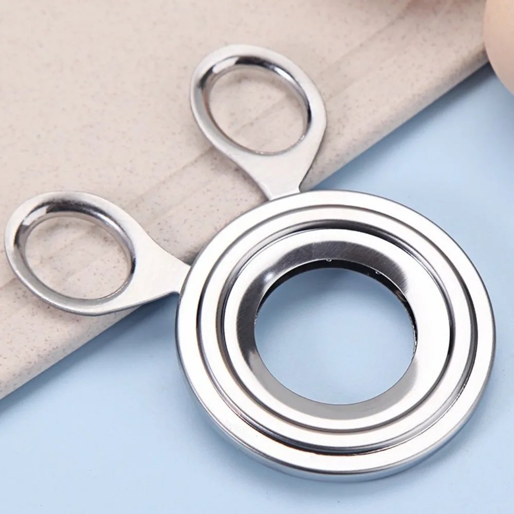 

2PCS Manual Operation Egg Shell Cutter Stainless Steel Silver Shell Opener Household Egg Opener Boiled Egg Preparation