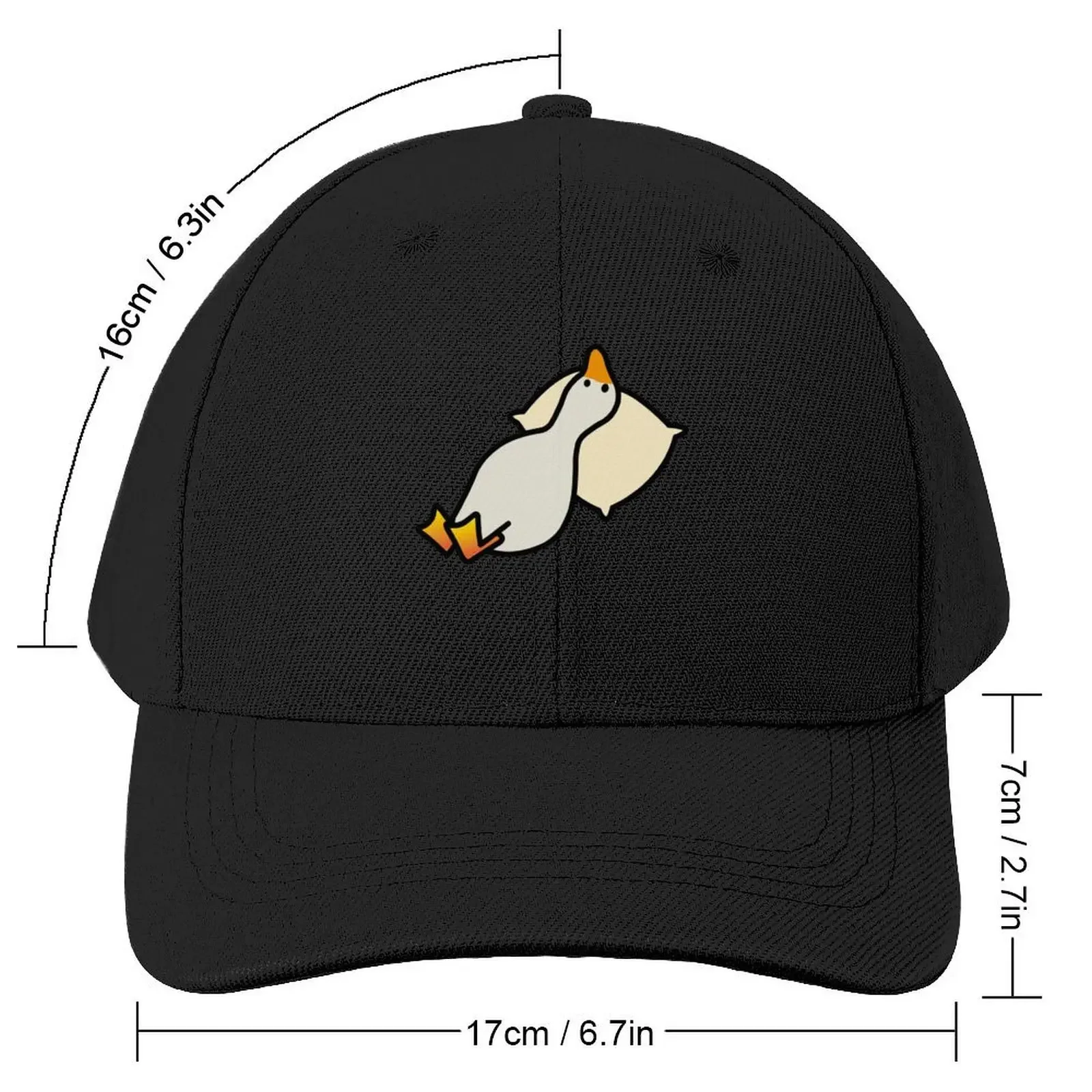 Duck sleeping, tired duck resting, funny duck Baseball Cap New In The Hat New In Hat hiking hat Man Luxury Female Men's