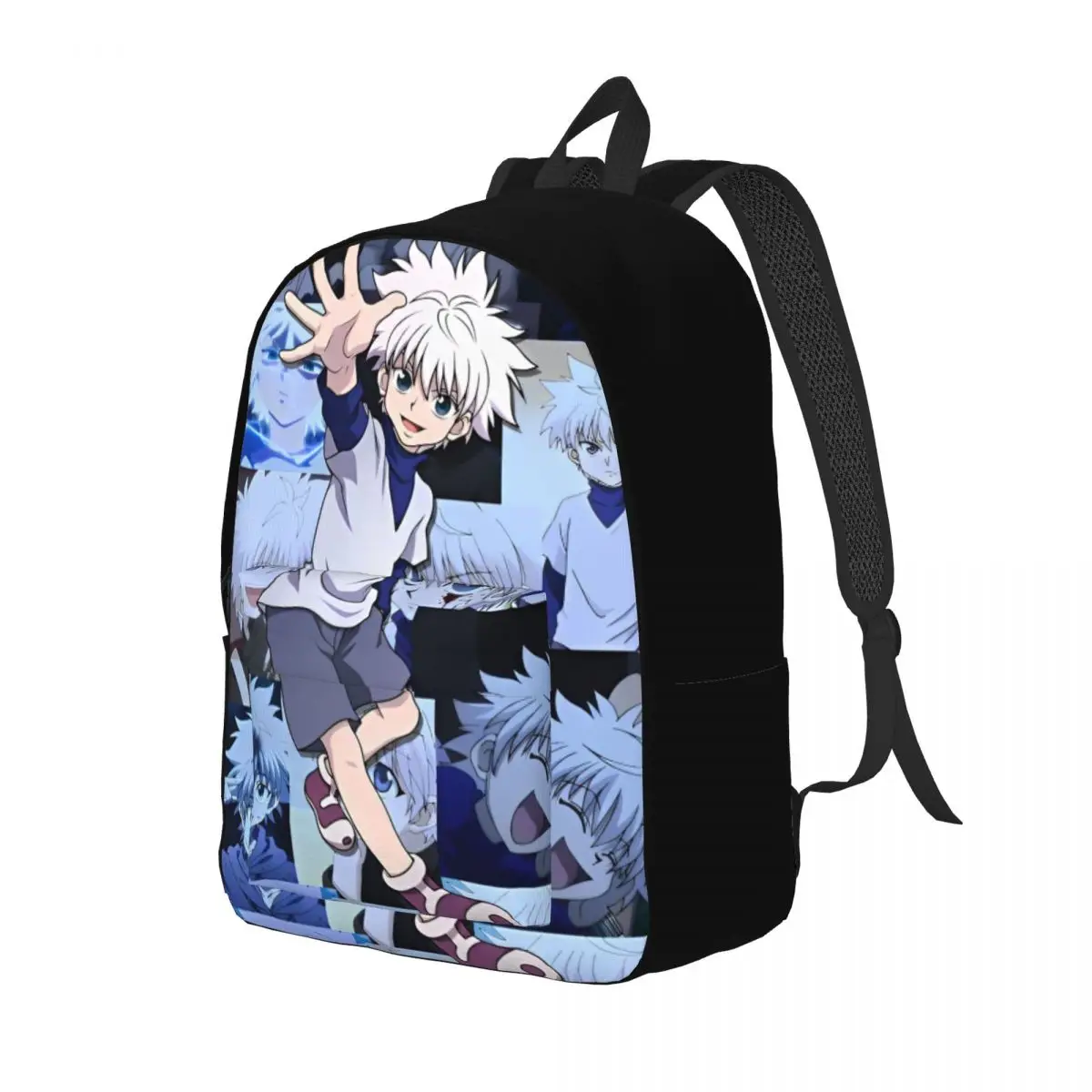 Killua Zoldyck Backpack for Men Women Casual High School Hiking Travel Daypack Manga Hunter X Hunter Laptop Shoulder Bag Gift