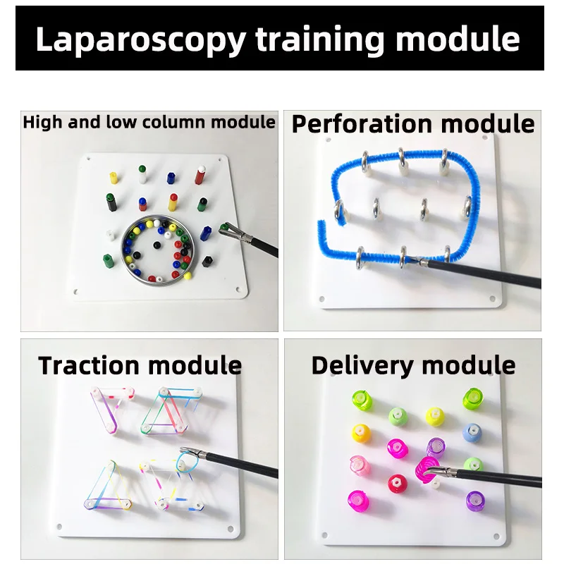 Laparoscopic Simulator Training Box Foldable Laparoscopy Trainer Complete Set Surgical Medical Practice Tools Instruments