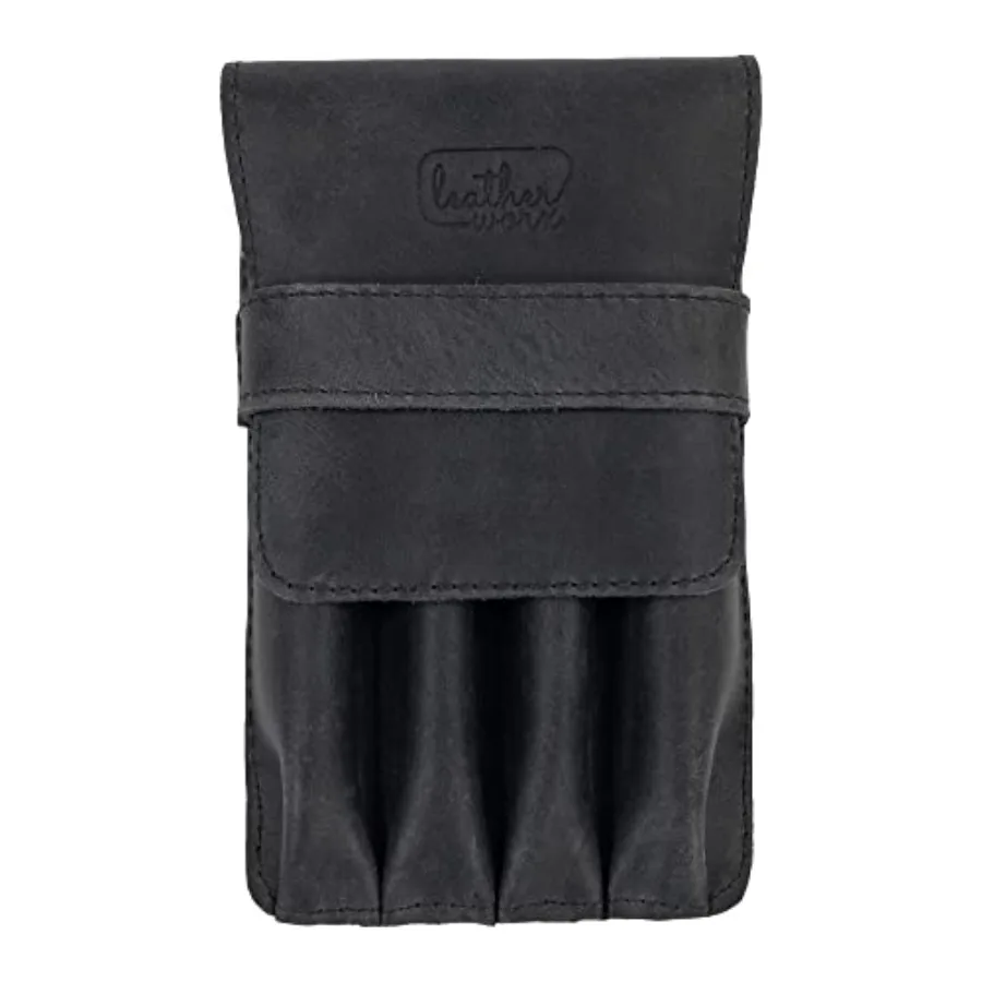 

Держатель для ручек и карандашей в минималистичном стиле, классический органайзер из натуральной кожи ручной работы