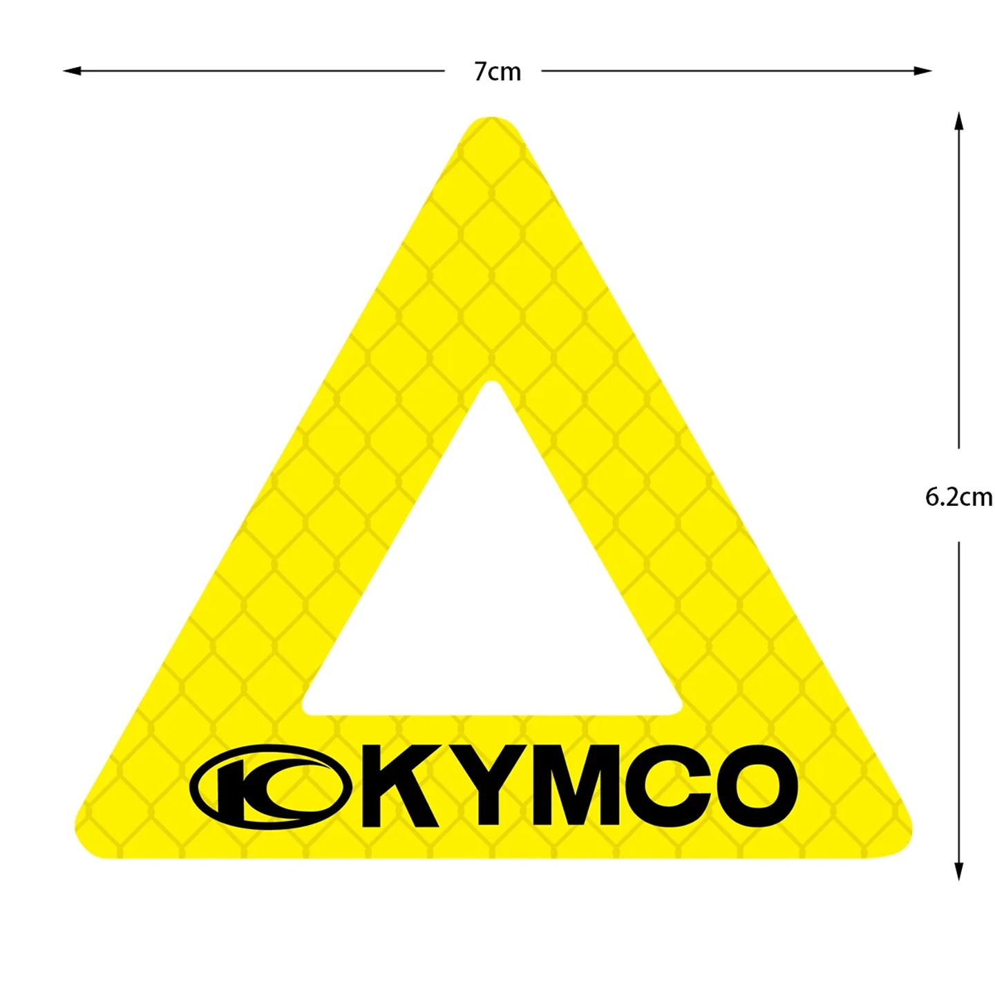 For KYMCO AK550 Agility 50 125 Skytown People S Strong Reflective Triangular Warning Stickers Motorcycle Moto Accessories Decals view 2