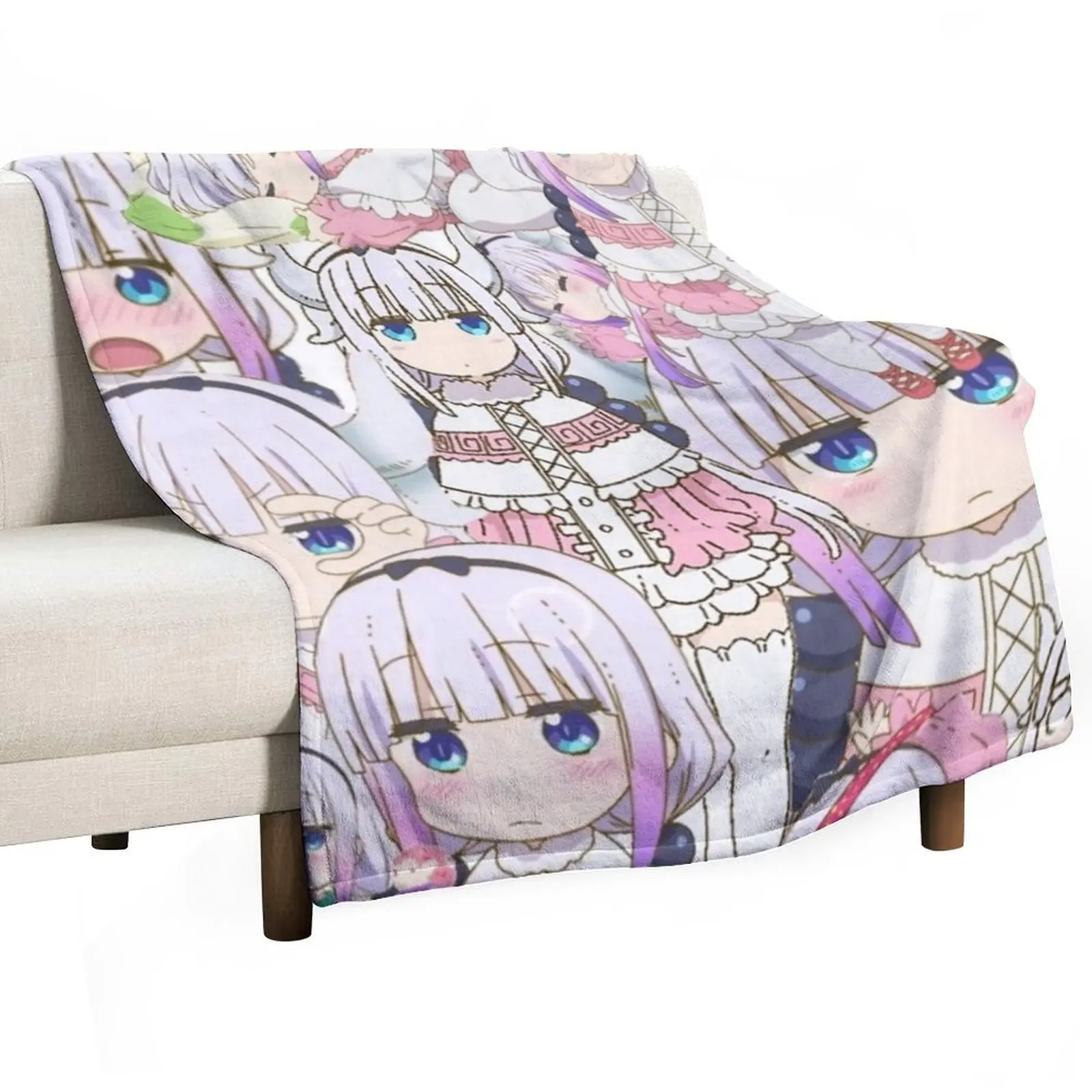 Kanna Miss Kobayashi's Dragon Maid Throw Blanket Thin Vintage For Baby Blankets