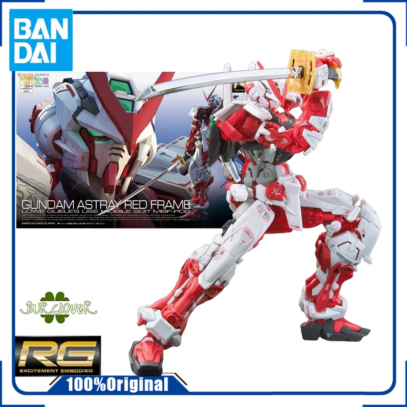 

Bandai Original RG Standard Version 19 Gundam Astray Red Frame Anime Action Figure Assembly Model Toys Gifts For Childre