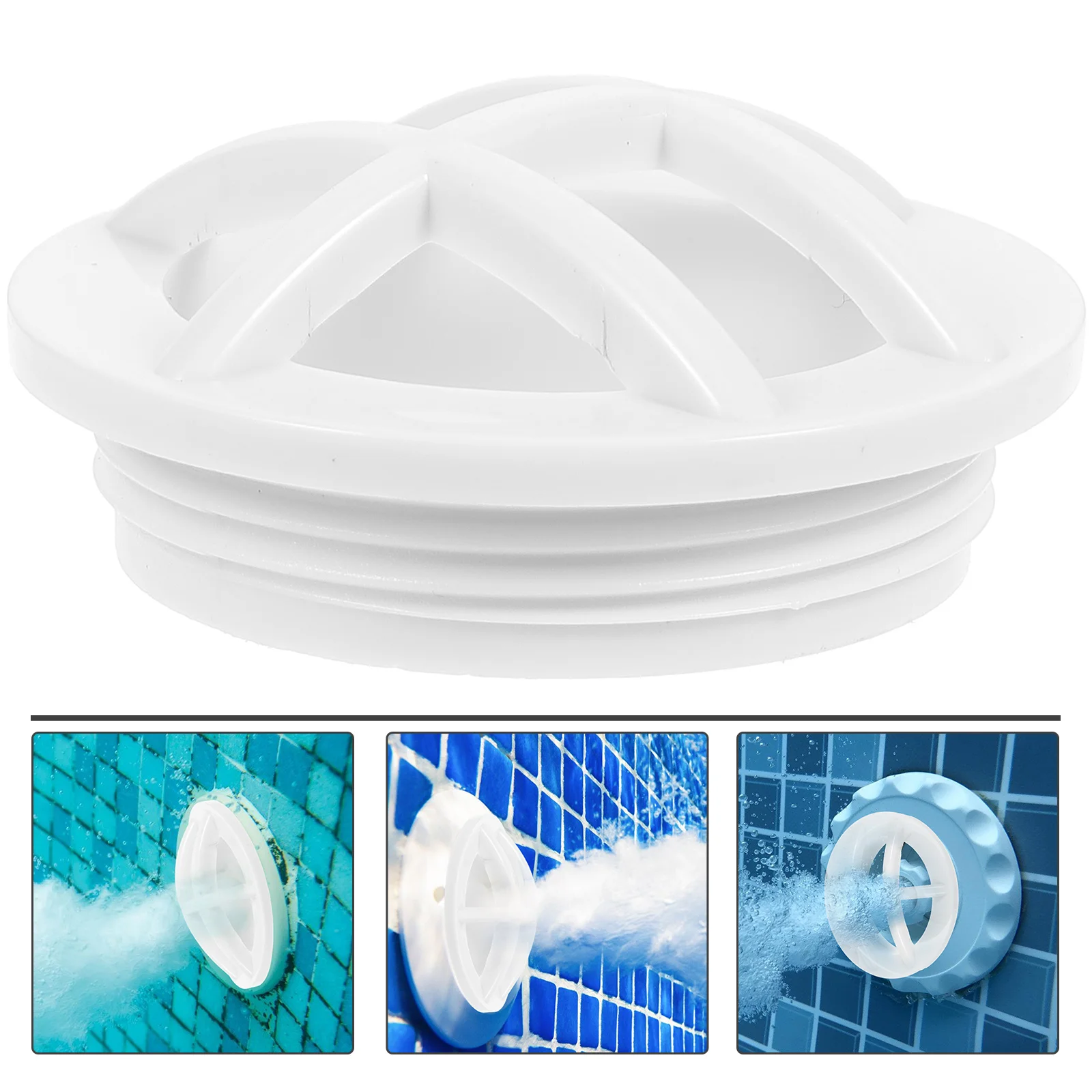 

Professional Fitting Small Swimming Wall Grating Safety Strainer Accessory Household Fitting Replaceable Grate Insert Abs
