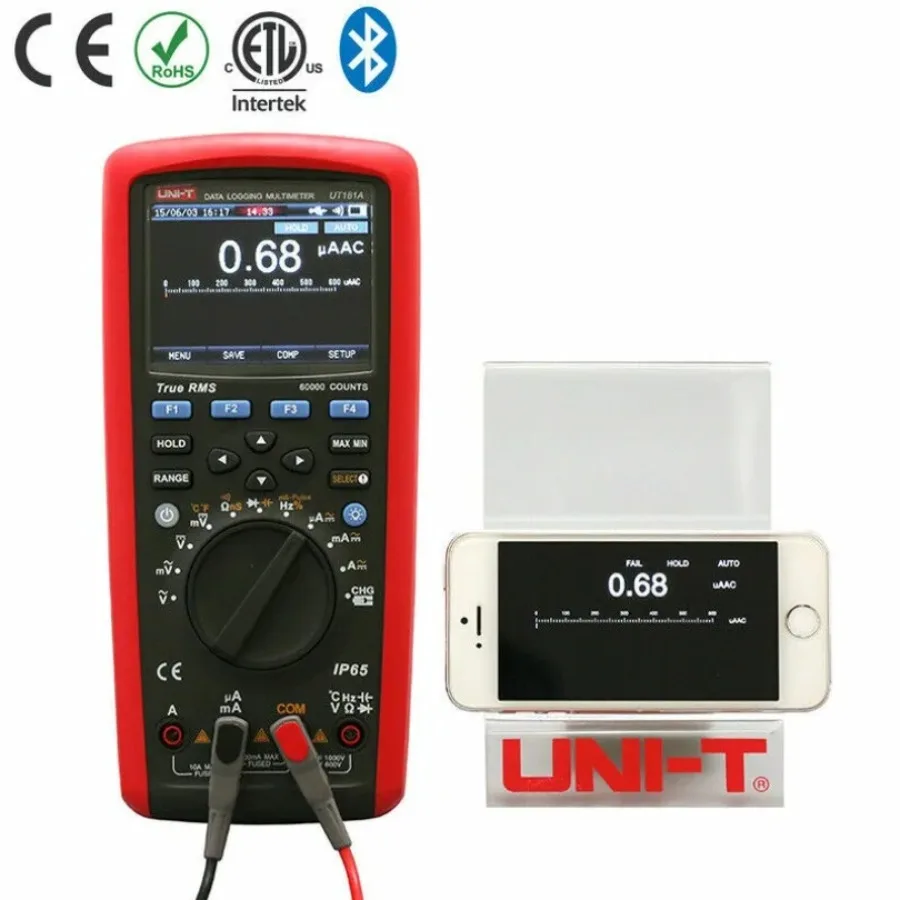 1PC NEW UNI-T UT181A True RMS Datalogging LCD Digital Multimeter Auto Range 60000 Cou In Stock Original Box#familitrade