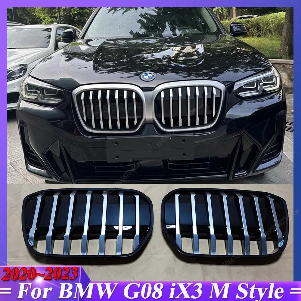 

For BMW G08 iX3 2020 2021 2022 2023 M Style Air Intake Grille Body Kits Car Racing Grilles Car Front Bumper Kidney Grill Tuning