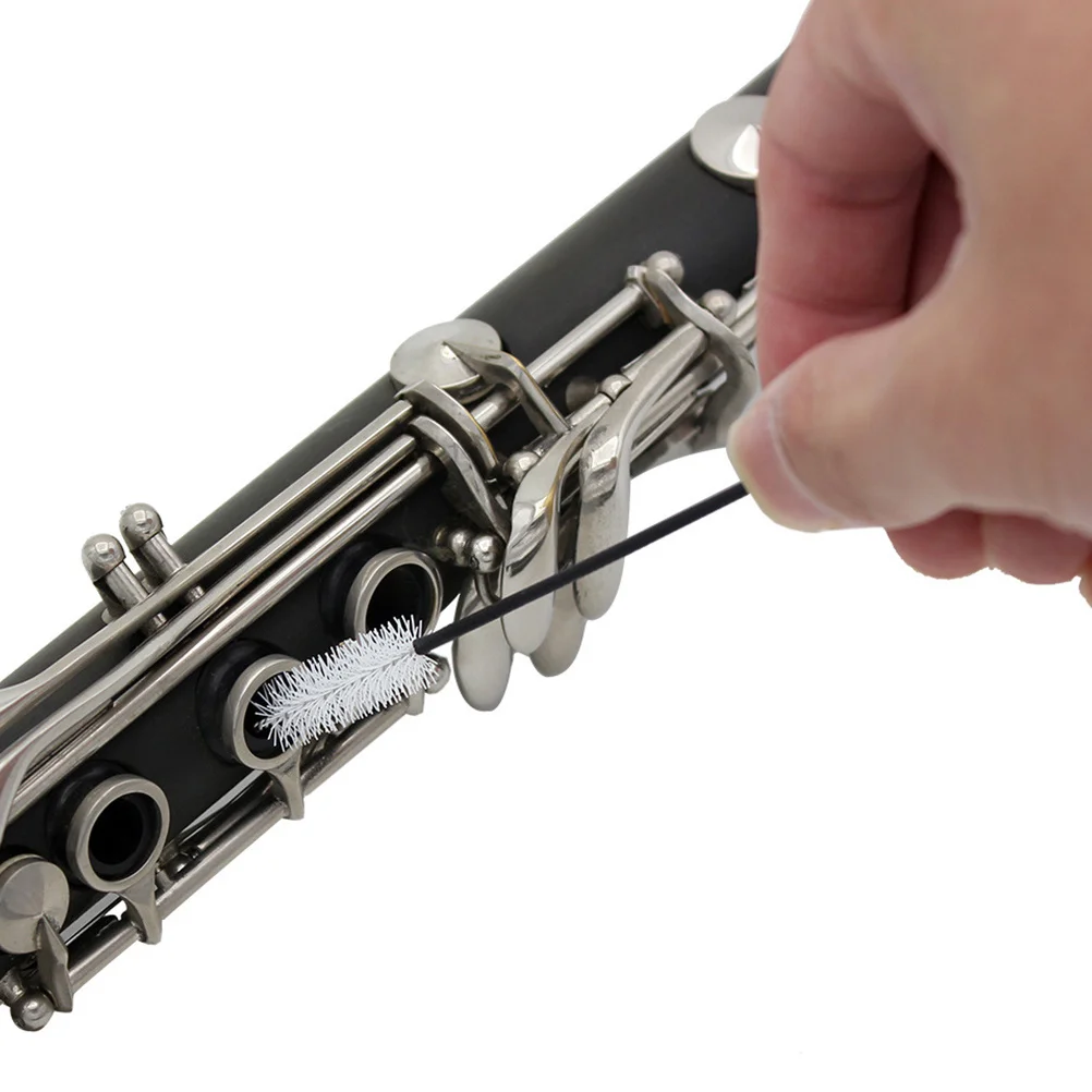 

2pcs Saxophone Cleaning Kit Alto Sax Cleaning Kit Triangle Clean Swab Cloth Mouthpiece Brush Maintenance Cleaner For Trumpet Ten