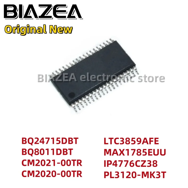 1piece BQ24715DBT BQ8011DBT CM2021-00TR CM2020-00TR LTC3859AFE MAX1785EUU IP4776CZ38 PL3120-MK3T TSSOP38