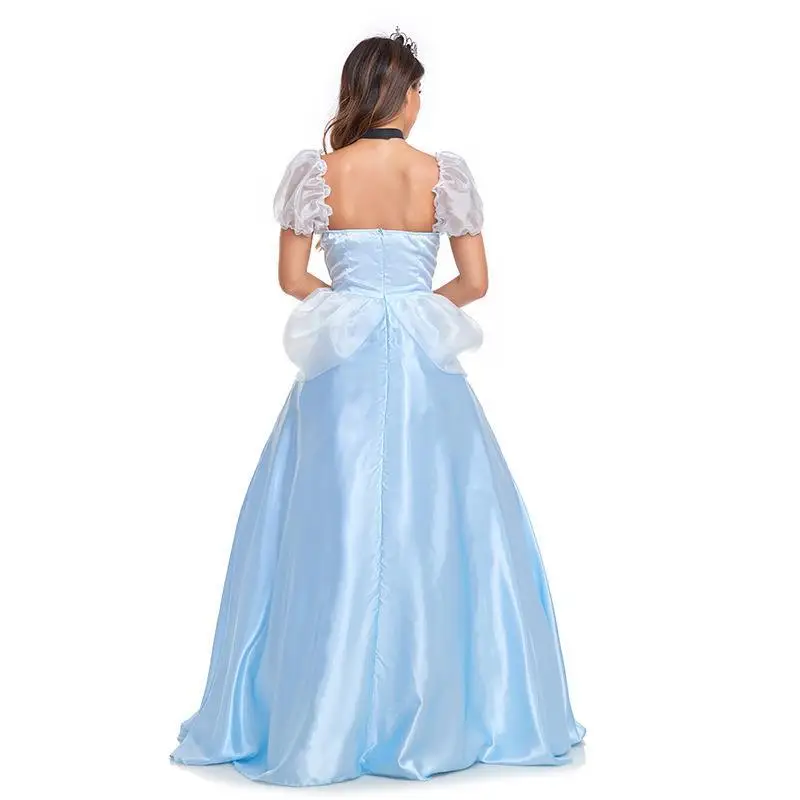 زي Princ Dr Cinderella Stage loween Role-plang ملابس نسائية ثوب مسائي KTV Par مادة PU