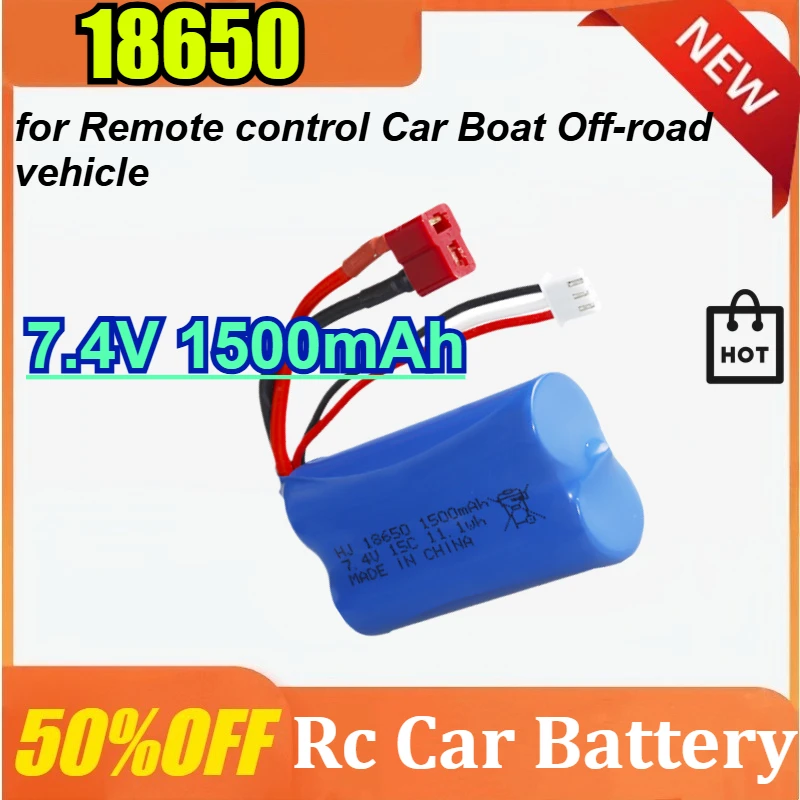 

18650 7.4V 2000mAh Rechargeable battery Suitable for Remote control Car Boat Off-road vehicle High-speed car High Rate Batteries