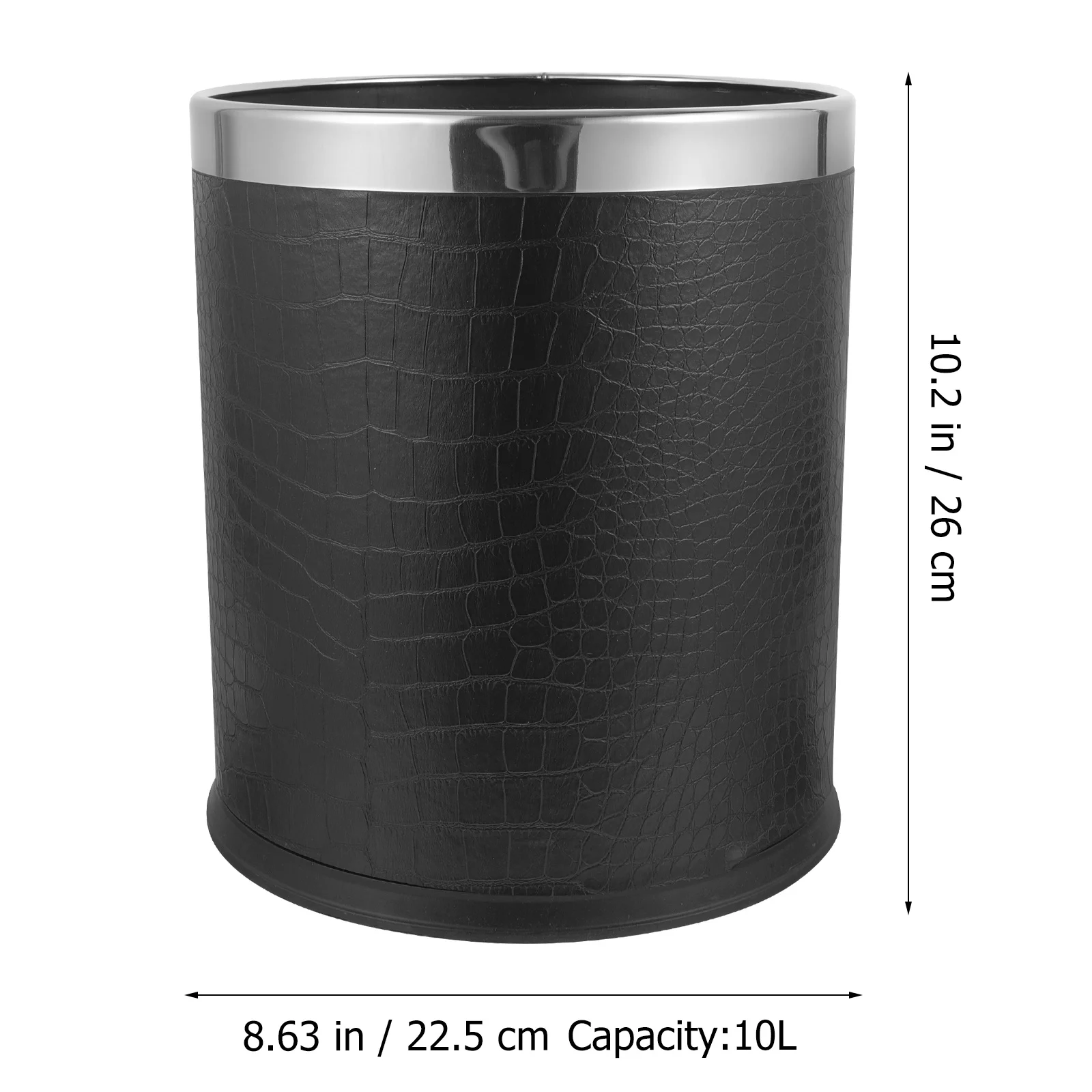 

Vintage Style Plastic Garbage Can Household Trash Bin for Kitchen Bathroom Bedroom Office Waste Basket Practical Trash
