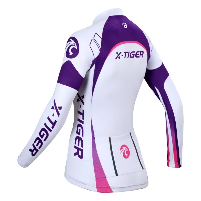 X-Tiger Spring Woman's Cycling Jersey Long Sleeve Breathable Bike Clothes Maillot Ropa Ciclismo hombre Bicycle Cycling Clothing