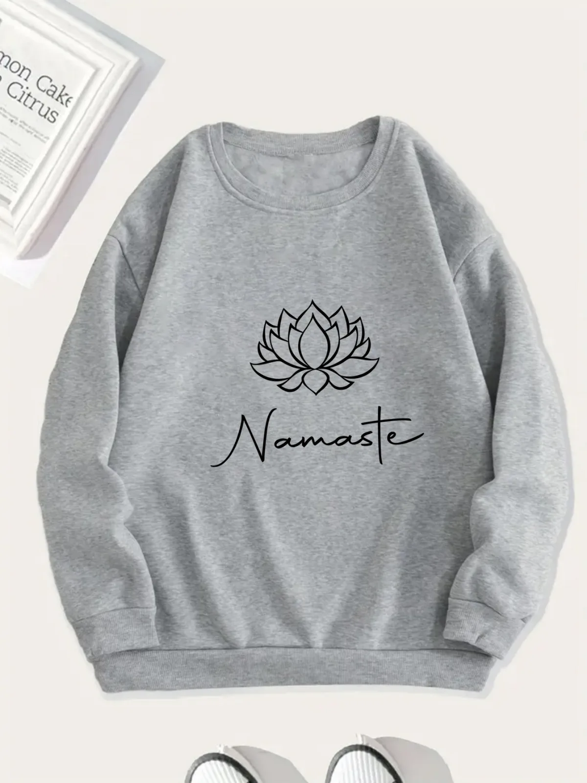 Sweat-shirt à capuche pour femmes, décontracté, mode, imprimé Lotus, motif Namaste, confortable, Style de rue, pull, vêtements cadeaux de vacances