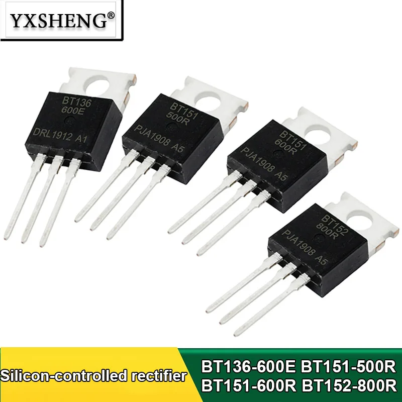 10PCS BT136-600D BT136-600E BT151-500R BT151-600R BT151-800R BT152-500R BT152-600R BT152-800R Silicon Controlled Rectifier TO220