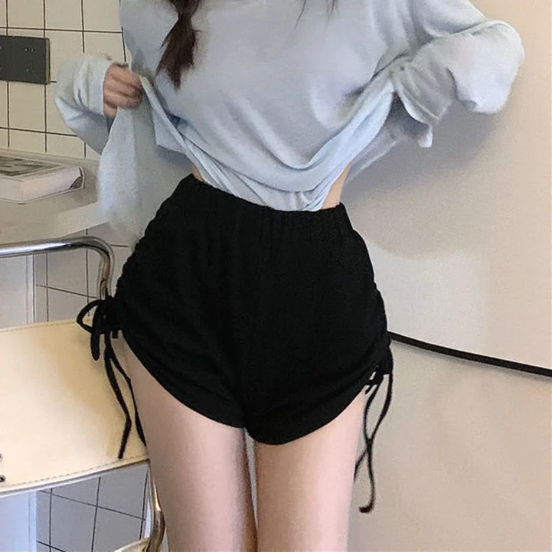 

Sweet Casual Set Women's Thin Long Sleeve V Neck Solid Loose All-match Sexy Two Piece Set Fashion Trend Summer New Clothing