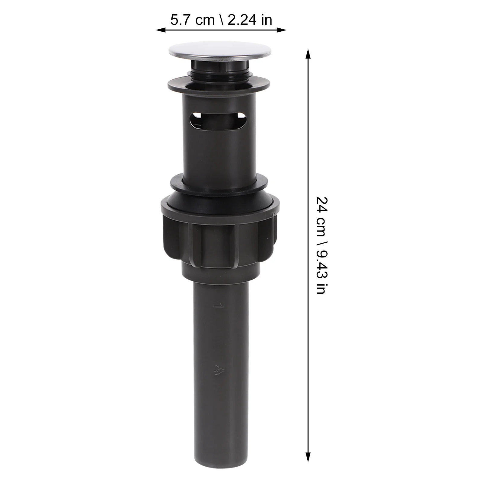 

ABS Pop Up Drain Assembly Durable Easy to Use Sink Stopper for Bathroom Vessel Vanity Sink Drain Bathroom Accessory