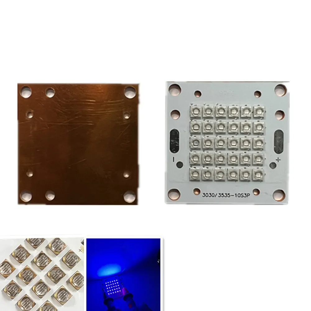 

UV LED High Power 50-80 W 3535 Module Light 365nm 370nm385nm 395NM 405NM UV Shadowless Gel Drying Curing Cure DIY LED Module