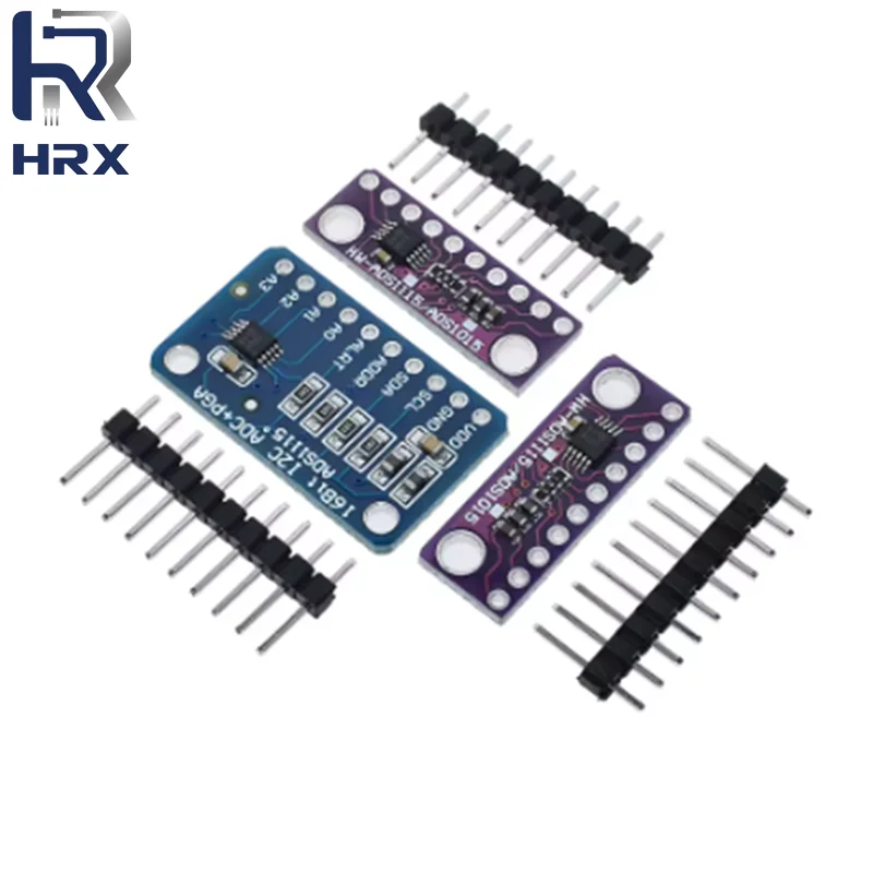 16 Bit I2C ADS1115 ADS1015 Module ADC 4 channel with Pro Gain Amplifier 2.0V to 5.5V for Arduino RPi