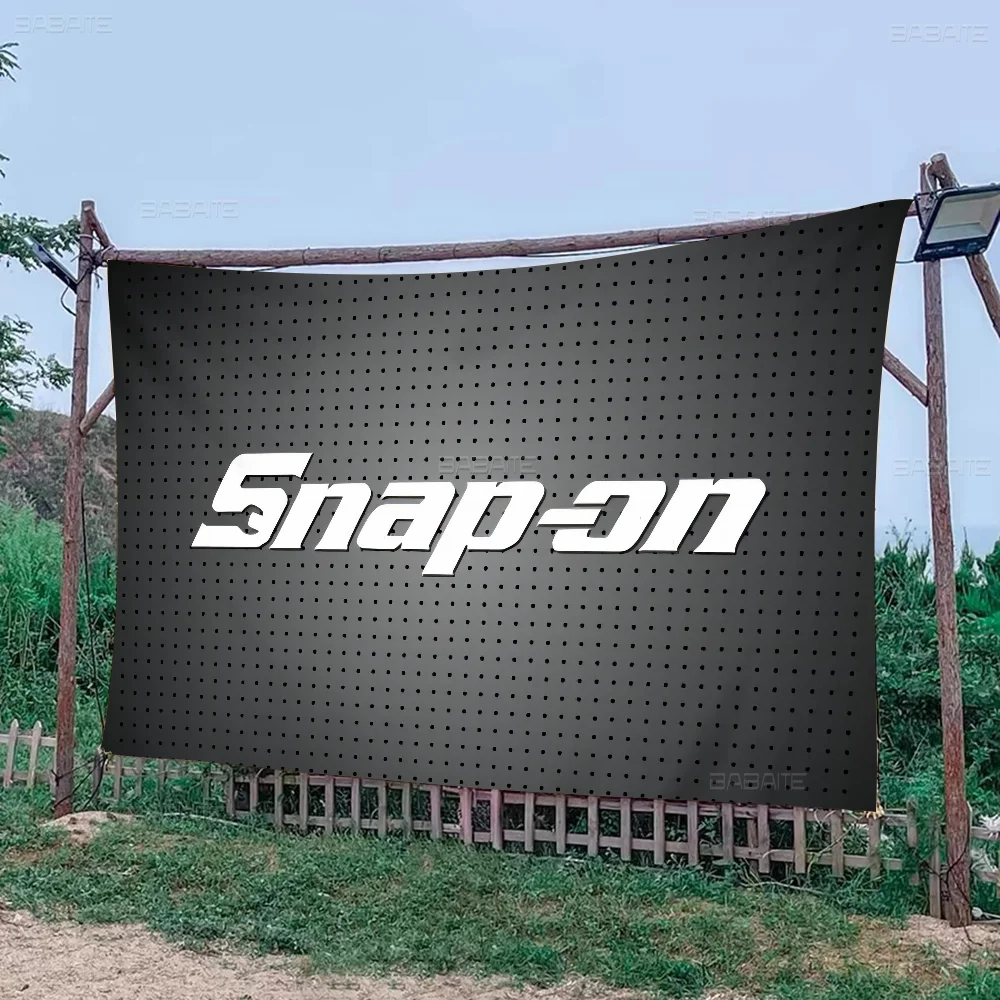 S-Snap On Logo Retro Flags Multiple Choice Living Studio Booth Interior Decoration Banner