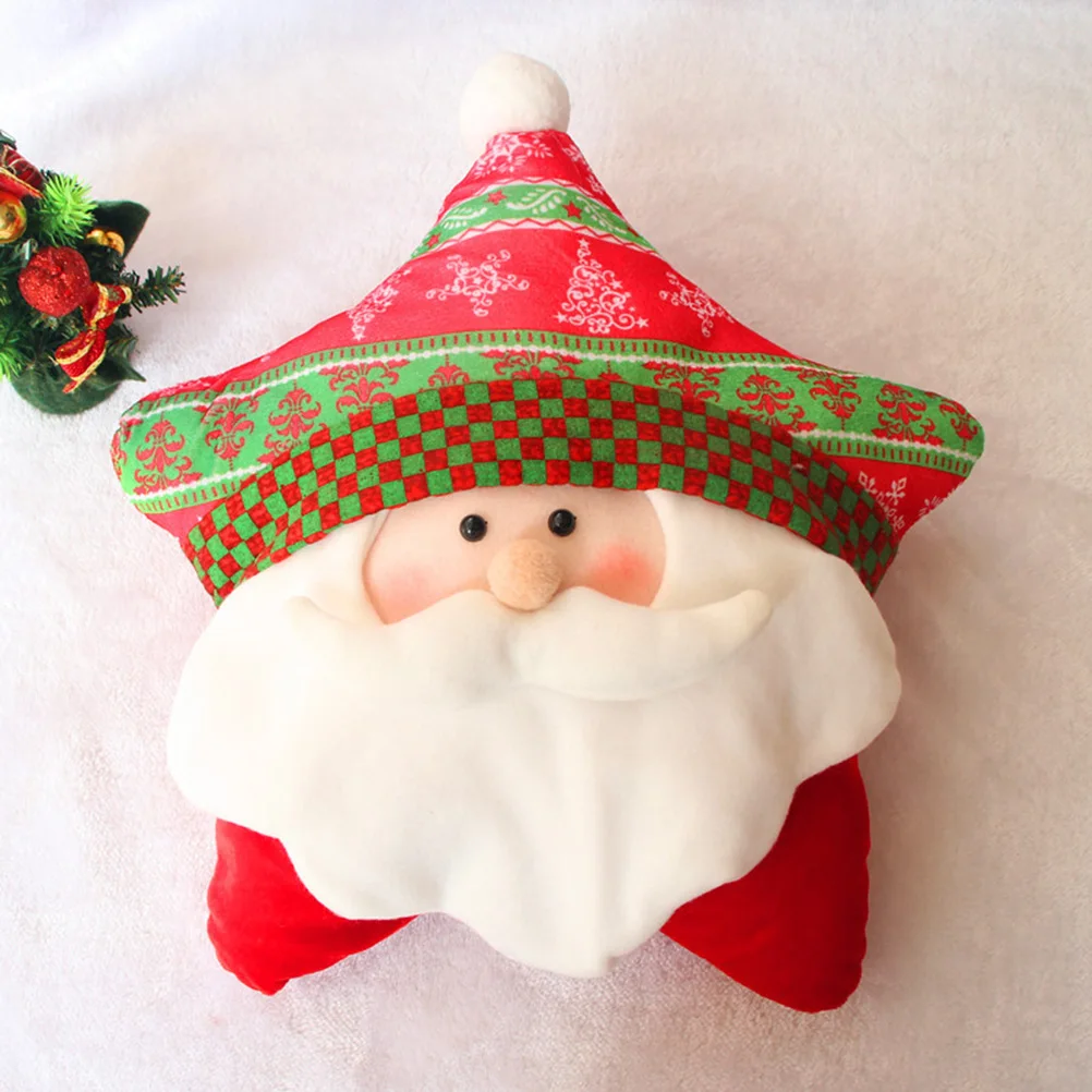 

Five-star Pillow Christmas Gifts Shape Decorative Pillows Ornaments Throw Decoration