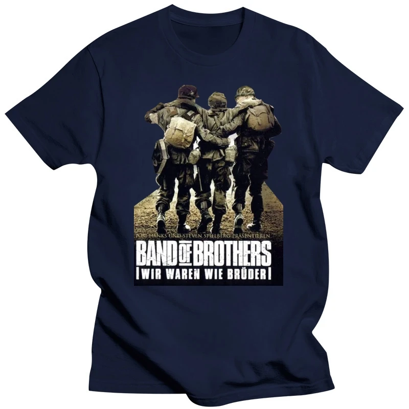 Band of Brothers V3 movie poster 2001 T-SHIRT BLACK OLVIE all sizes S-5XL