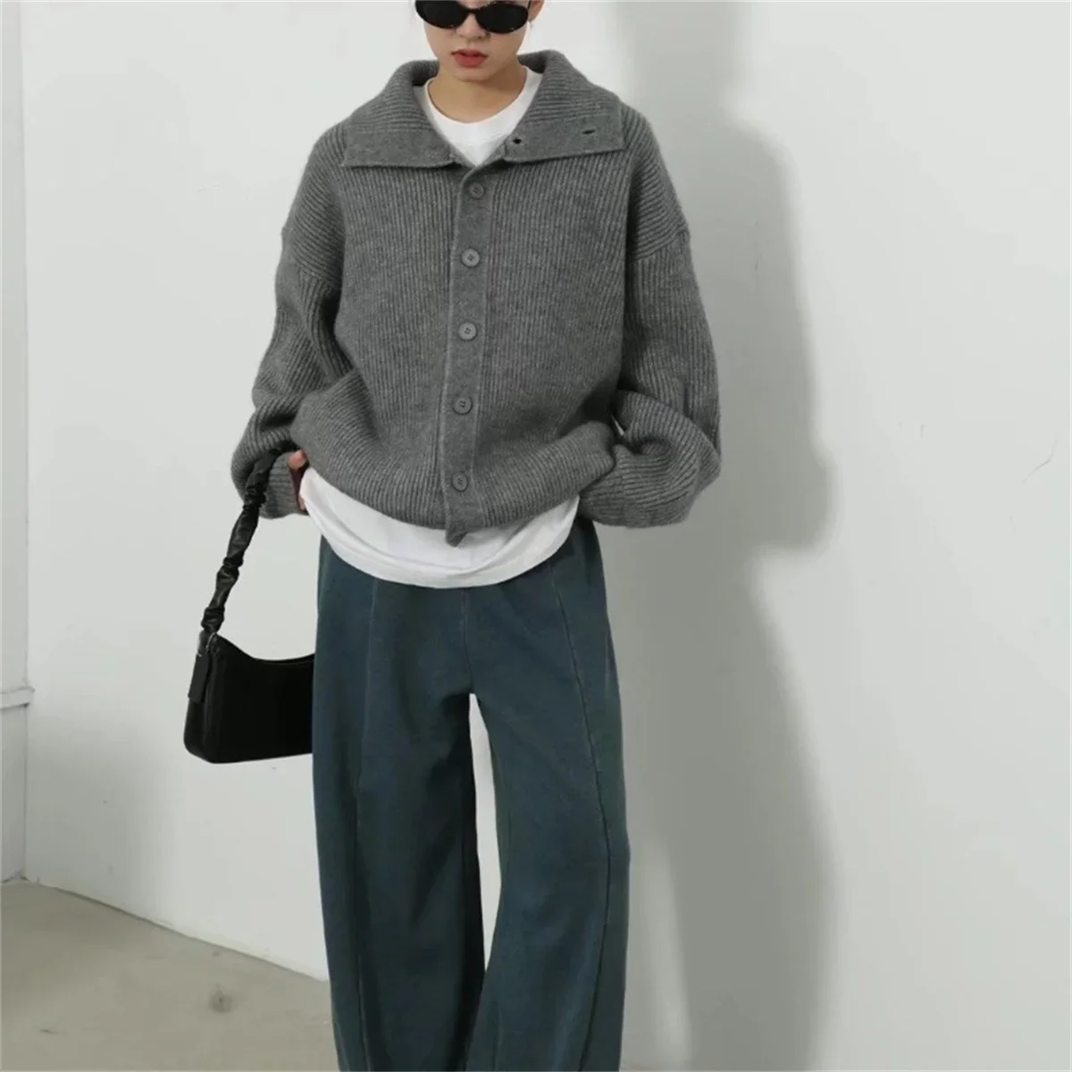 

Women Vintage Autumn Winter Cardigan Fashion 2025 New In Knitted Single Breasted Coat Lady Casual Streetwear Korean Outfit Coats