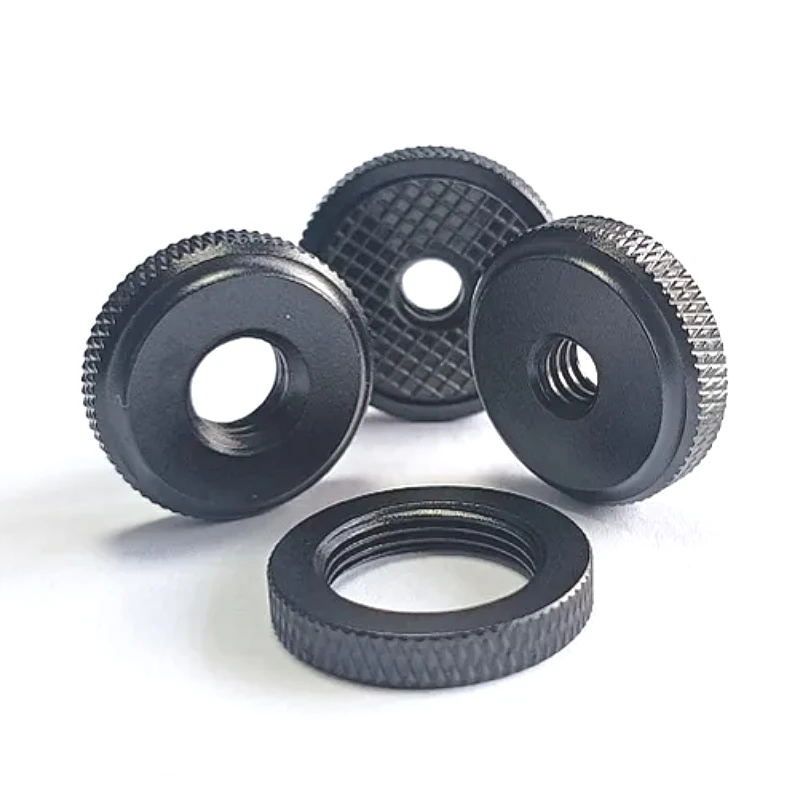 4PCS Aluminum Alloy 1/4-20 Hot Shoe Mount Antiskid Nut 5/8 Microphone Locking Knob 3/8 Photography Tripod Head Accessories