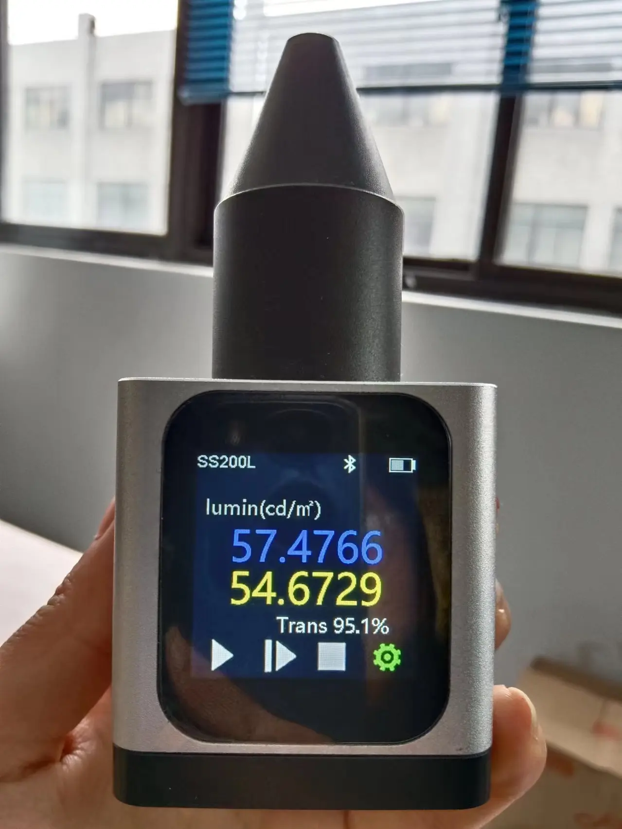 Misuratore di luminanza della luce SS200L tester di luminosità Bluetooth wireless 380-780