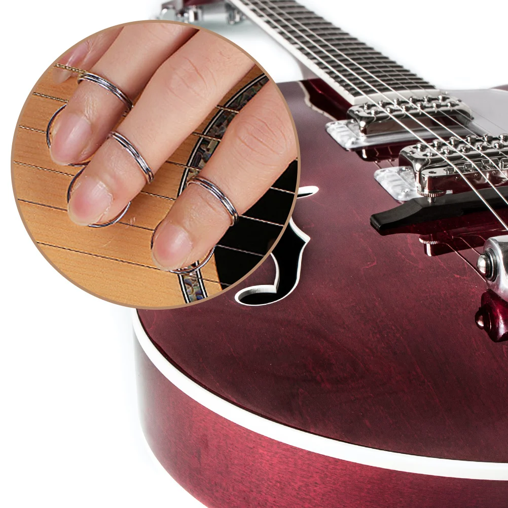 

8pcs Finger Picks Metal Thumb Picks For Bass Folk Classical Guitar Lightweight Durable Plectrums Guitar Accessories