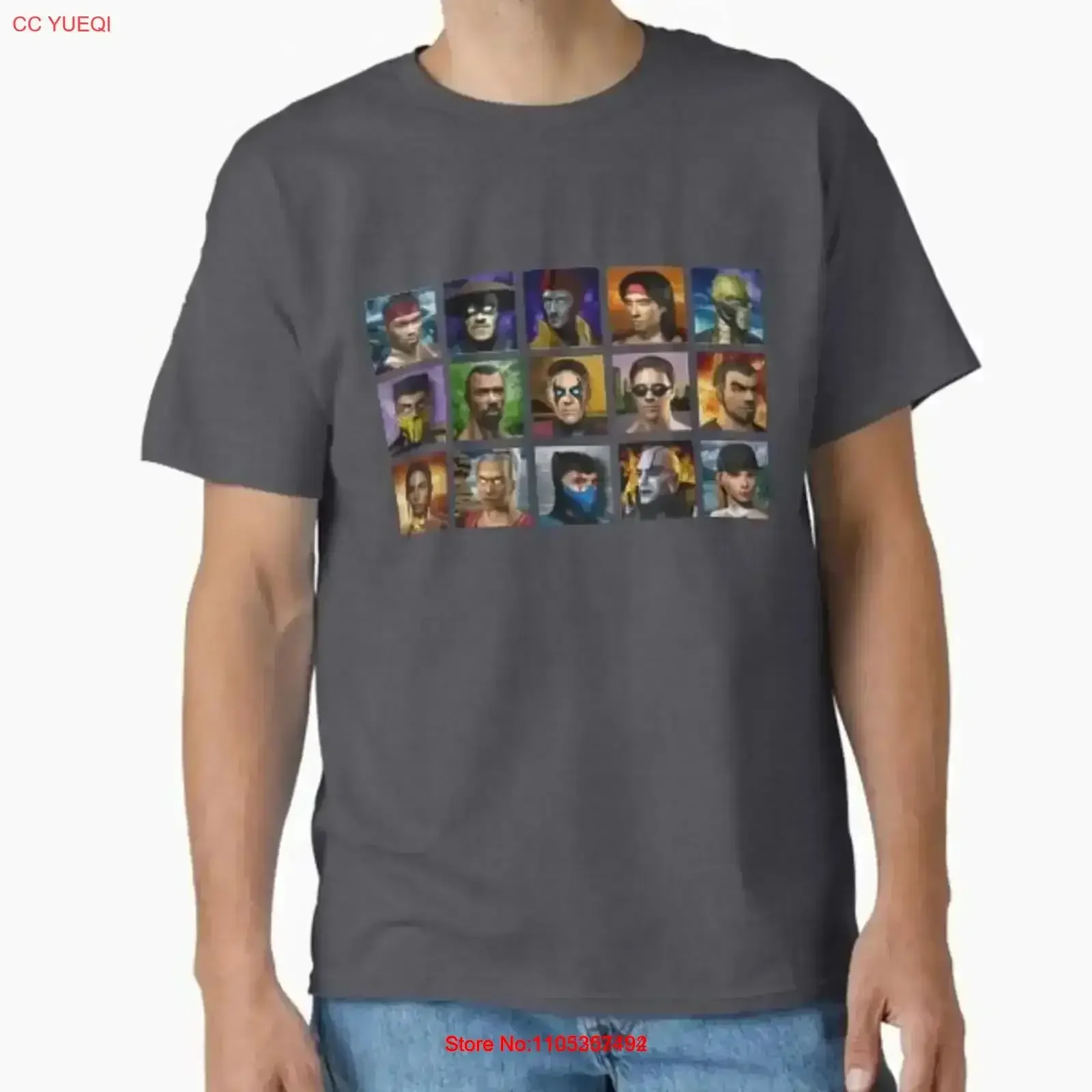 Mortal Kombat 4 Select Fighters Video Gam T Shirt Made in US AUS Size S 2XL vintage Washed Soft Casual Stylish homme Slightly