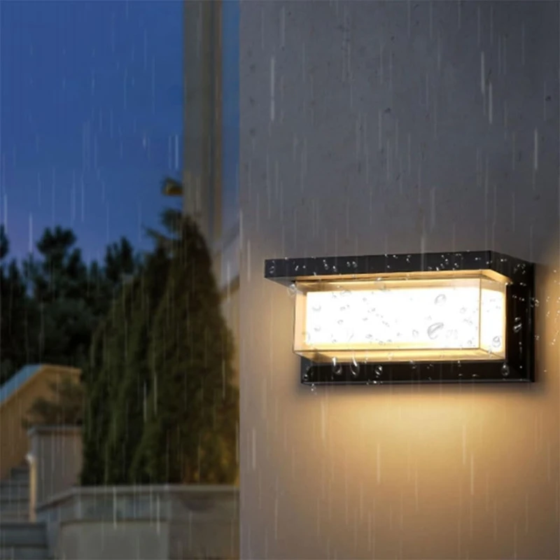 AT51-6W LED 야외 베란다 조명 태양광 조명 IP65 방수 스마트 조명 제어 모션 센서 쉬운 설치
