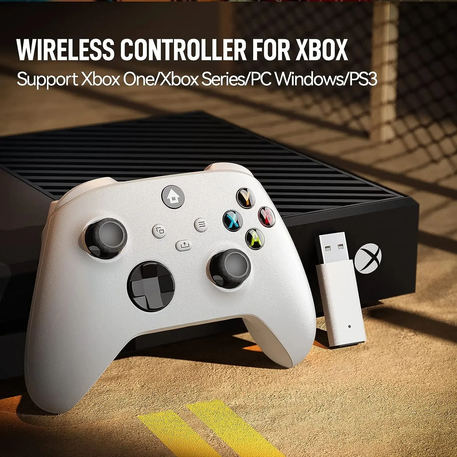 Wireless Controller Compatible with Xbox One, Xbox Series X/S, Xbox One X/S, PC with 2.4GHz Wireless Adapter Gamepad