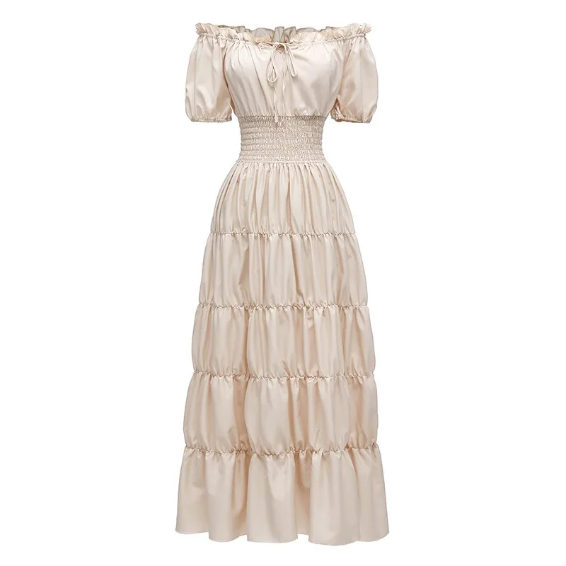 Mittelalter Renaissance Damen Kleid Bühnenkostüm Halloween COS Rollenspiel Retro Kleidung