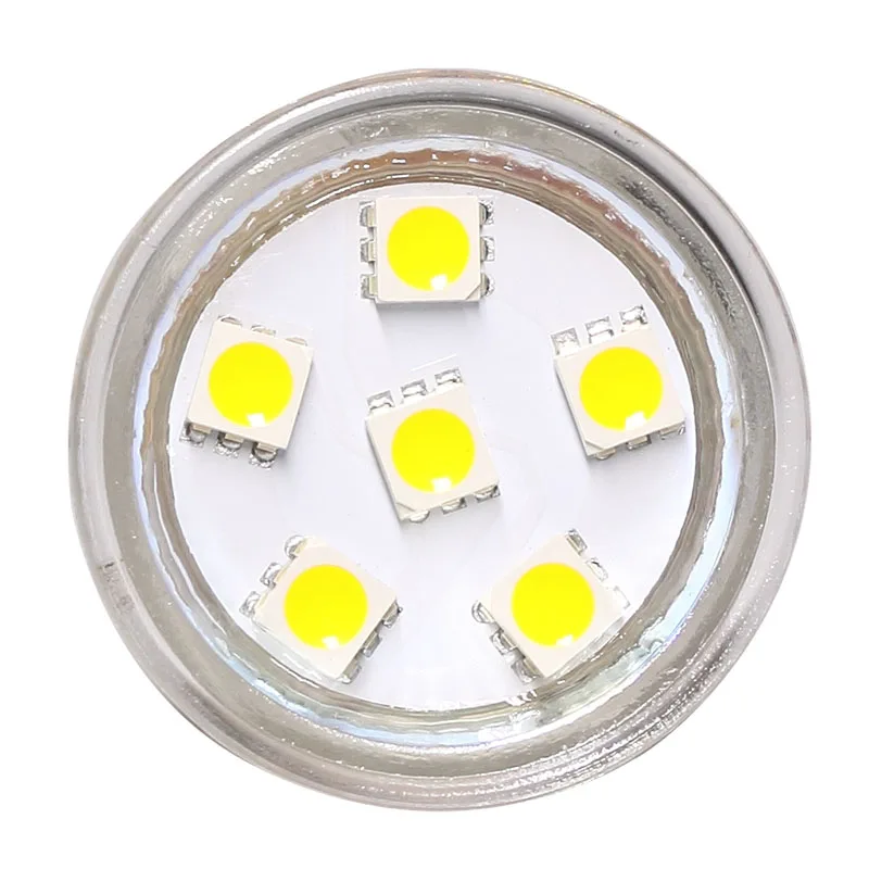 MR 11 Led Spot Bulb 6led of 5050smd 24V 12V  Boat Bulb Work Under Low Voltage 1W super bright 1pcs/lot