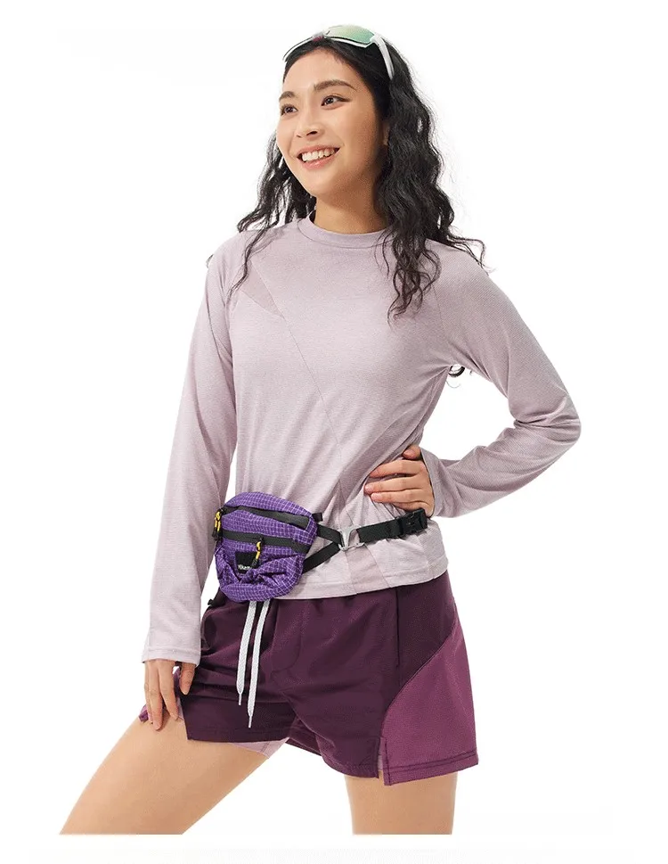 

Moisture-wicking Quick-Drying Running Top: Asymmetrical, Soft Breathable Long-Sleeved T-Shirt for Women's Outdoor Sports
