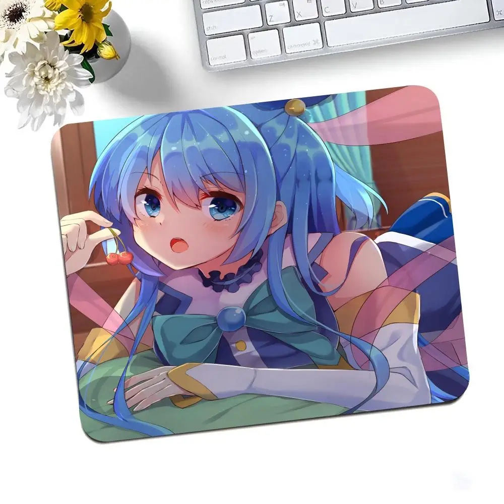 Anime A-Aqua k-konosuba Mouse Pad Ultrafine Surface Gaming Accessories Keyboard Pads Gamer Mouse Mat Rubber Desk Mat