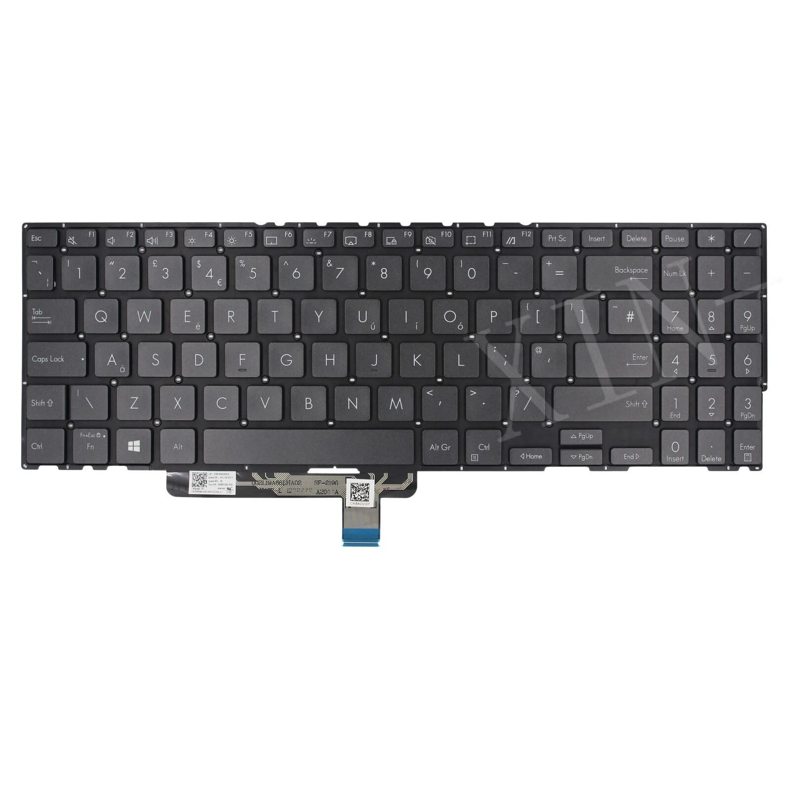 

Клавиатура с подсветкой для Великобритании ASUS ZenBook Flip 15 UX564 UX564EI UX564PH X564 UX564E UX564EH серый