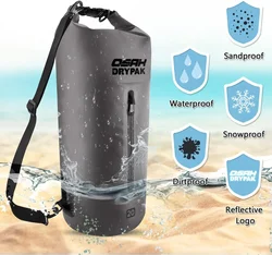 OSAH DRYPAK borsa Impermeabile Sacca Dry Bag 5L/15L/20L con Tracolla Regolabile per Spiaggia Sport d'Acqua Trekking Kaya