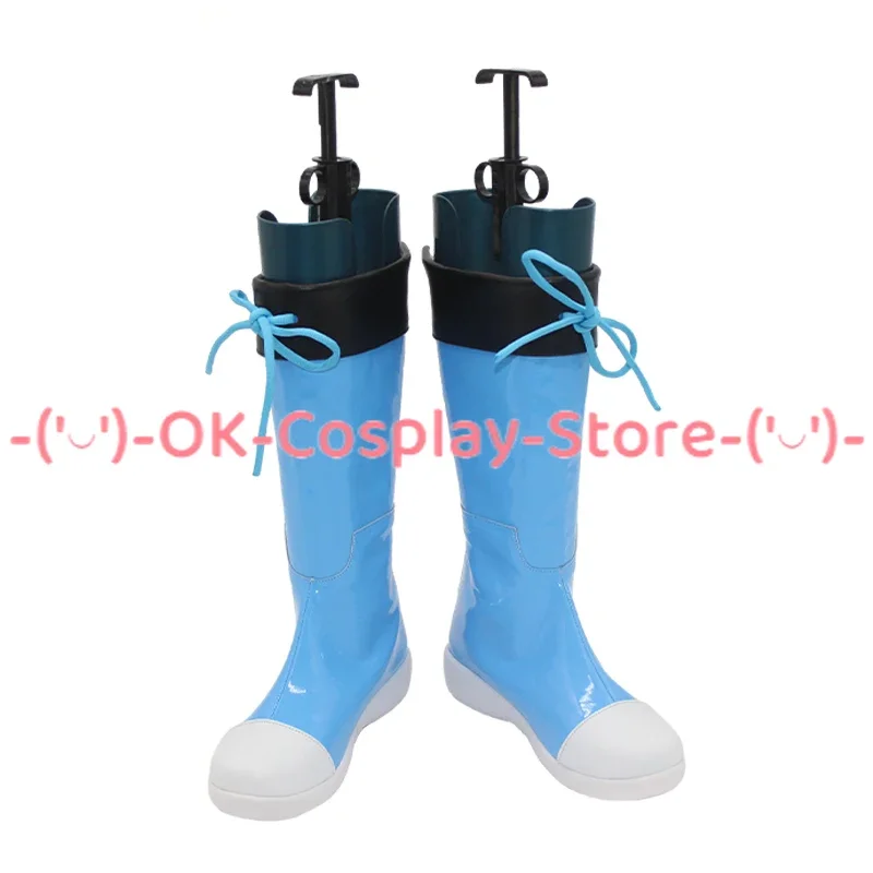 Game Identity V Axe Boy Robbie White Cosplay Shoes PU Leather Shoes Halloween Carnival Boots Cosplay Prop Custom Made