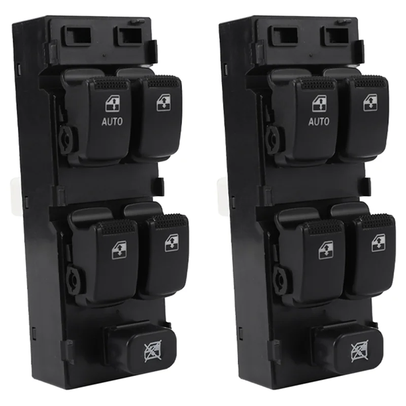 2X interruptor de Control de ventanilla eléctrica principal delantero izquierdo lado del conductor para Hyundai Getz 2005 93570-1C110